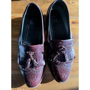 Florsheim Imperial Shoes Men's Size 9.5 Burgundy Tassel Loafers